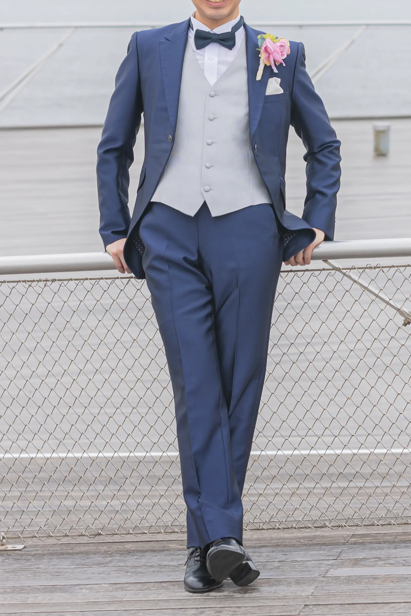 フォトジェリッシュの ネイビー タキシード 007-NV01 (AM)