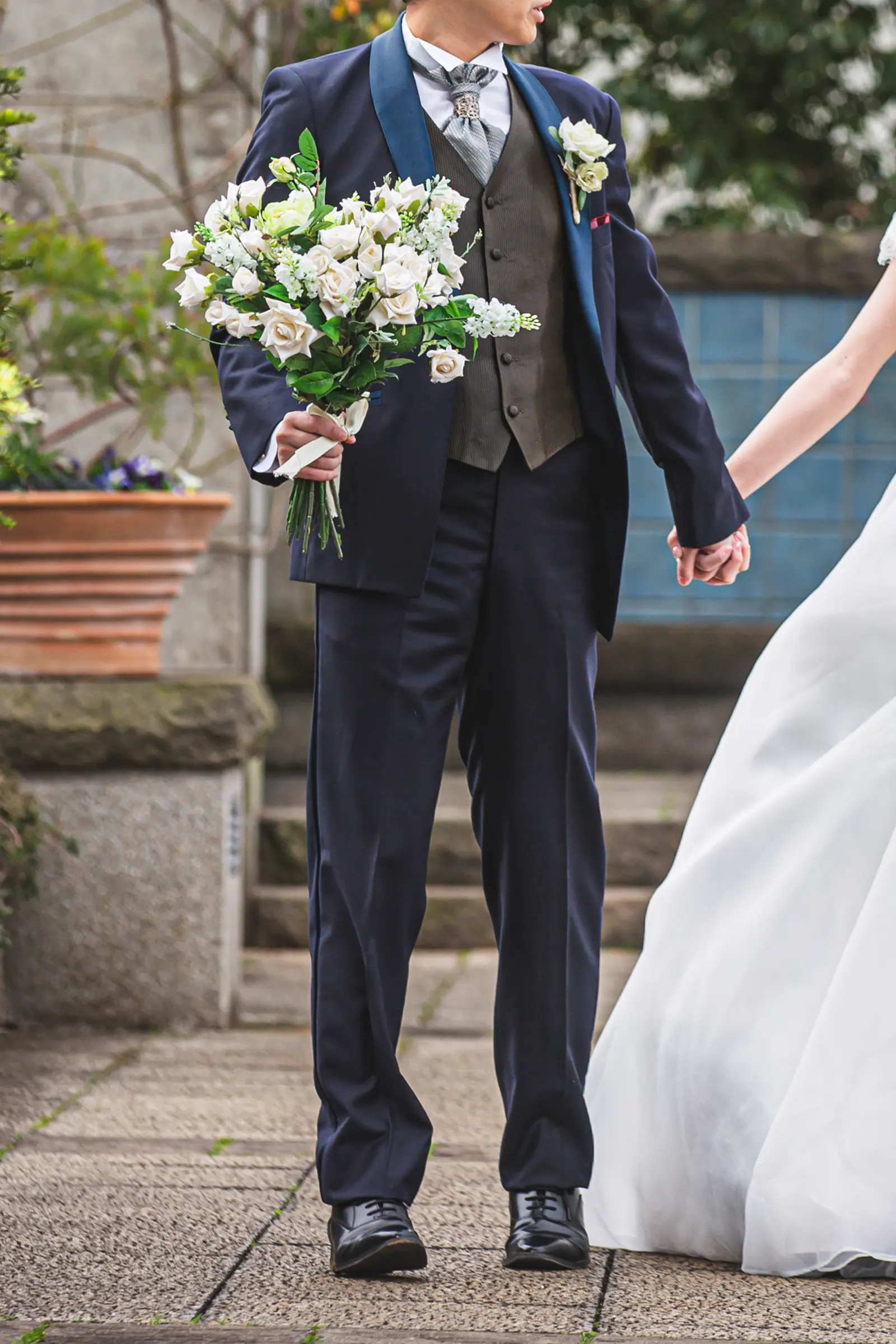 フォトジェリッシュのブルーネイビー タキシード 008-NV02 (AM)