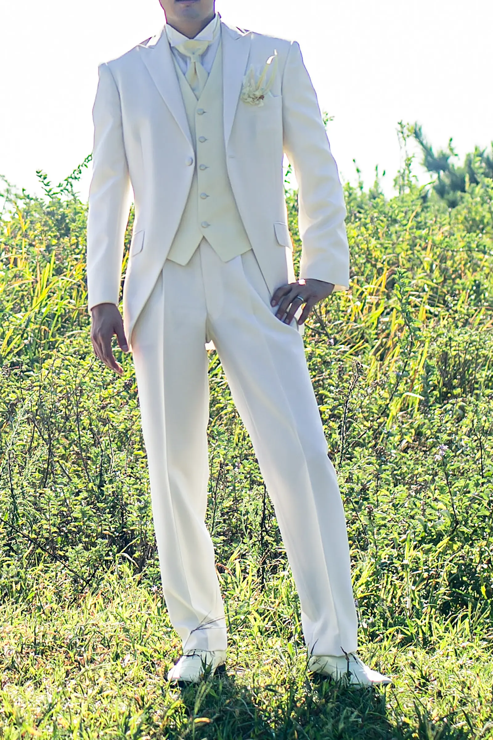 フォトジェリッシュのホワイト タキシード 009-WT (AM)