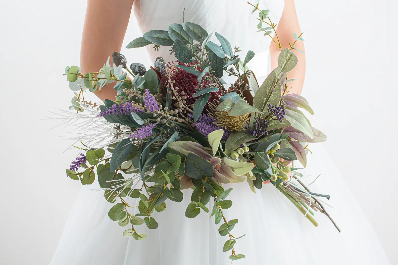 繊細な色彩が魅力のウェディングブーケ｜横浜店スタジオ撮影